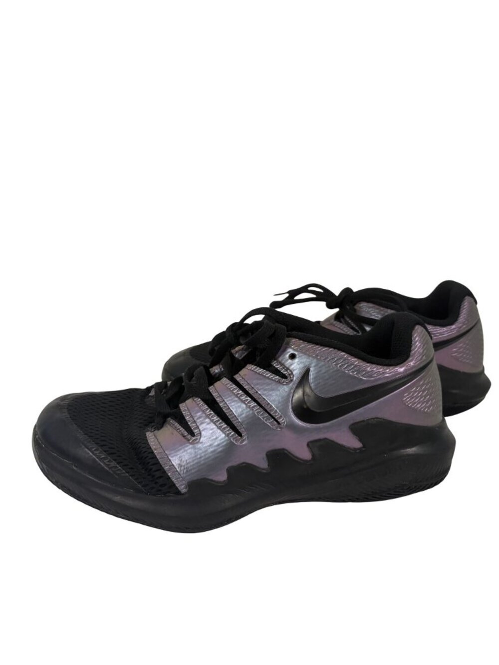 Nike Court Jr Vapor Shoes Kids Size 5Y Black Purple Tennis